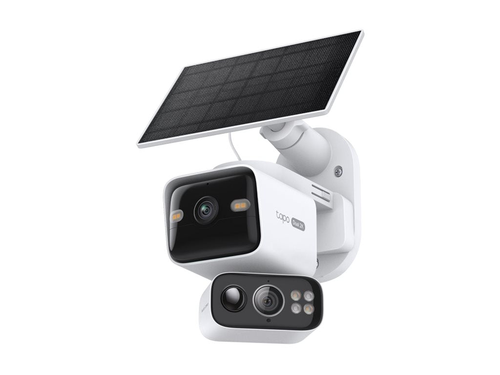 TP-LINK Solar-Powered Dual-Lens Pan/Tilt Security Camera Kit TC93D KIT EU IP Camera TC93D EU 1.0 & Tapo A201-INT