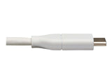 EATON TRIPPLITE USB-C to HDMI Adapter Cable M/M 4K 60 4:4:4 Thunderbolt 3 Compatible White 6ft. 1.8m
