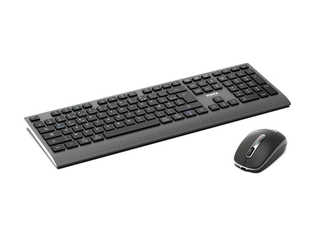 PORT DESIGNS Pack Keyboard + Mouse Wireless OPTIMAL RECHARGEABLE-RETAIL (QWI)