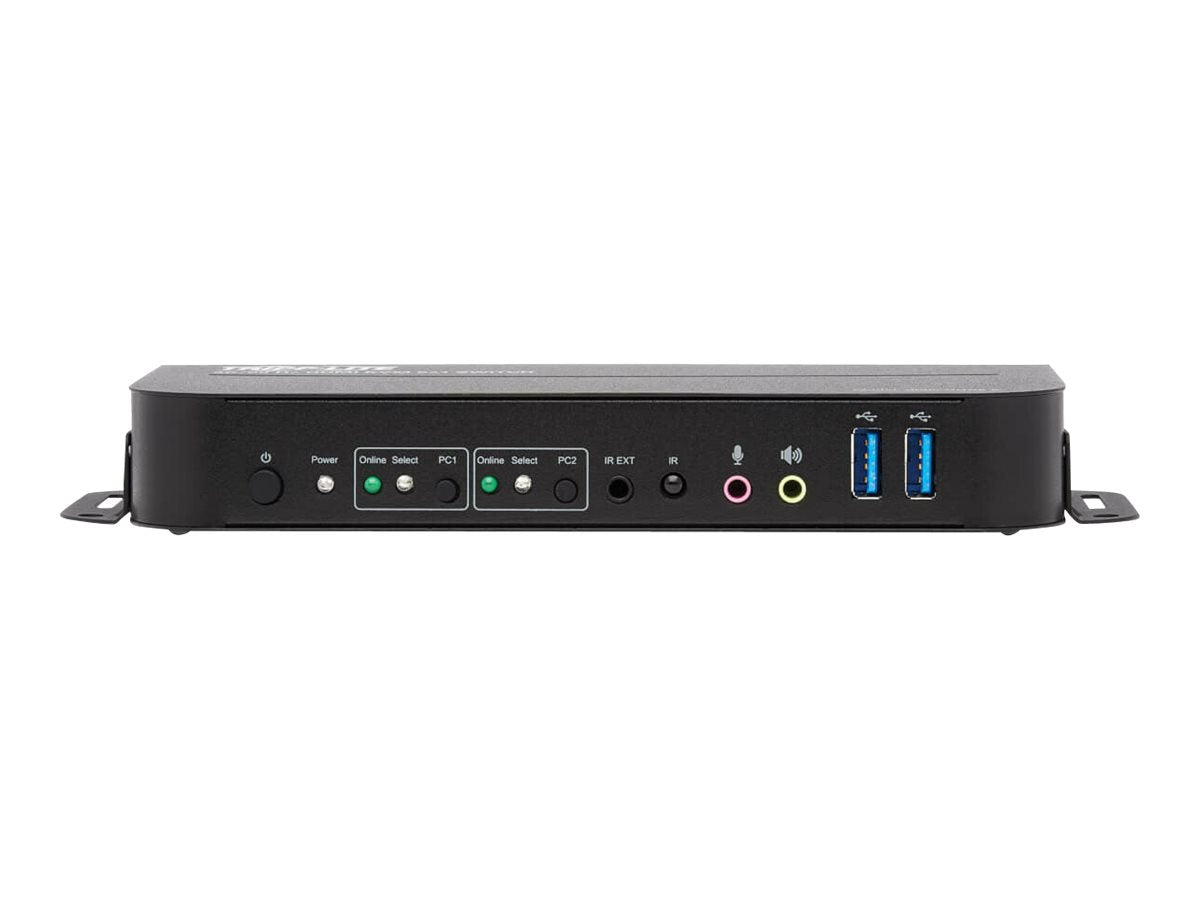 EATON TRIPPLITE HDMI KVM 2-Port 4K 60Hz 4 4 4 HDR HDCP 2.2 Support IR Remote and USB Cables KVM/audio/USB switch 2 x KVM
