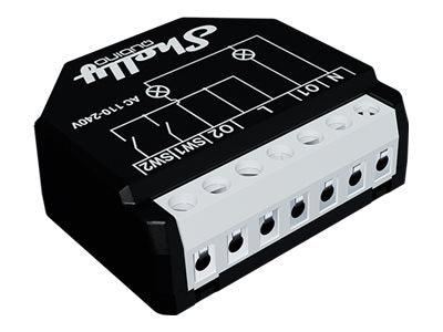 SHELLY Wave 2PM Dual-Channel Power Monitoring Smart Switch // QNSW-002P16EU