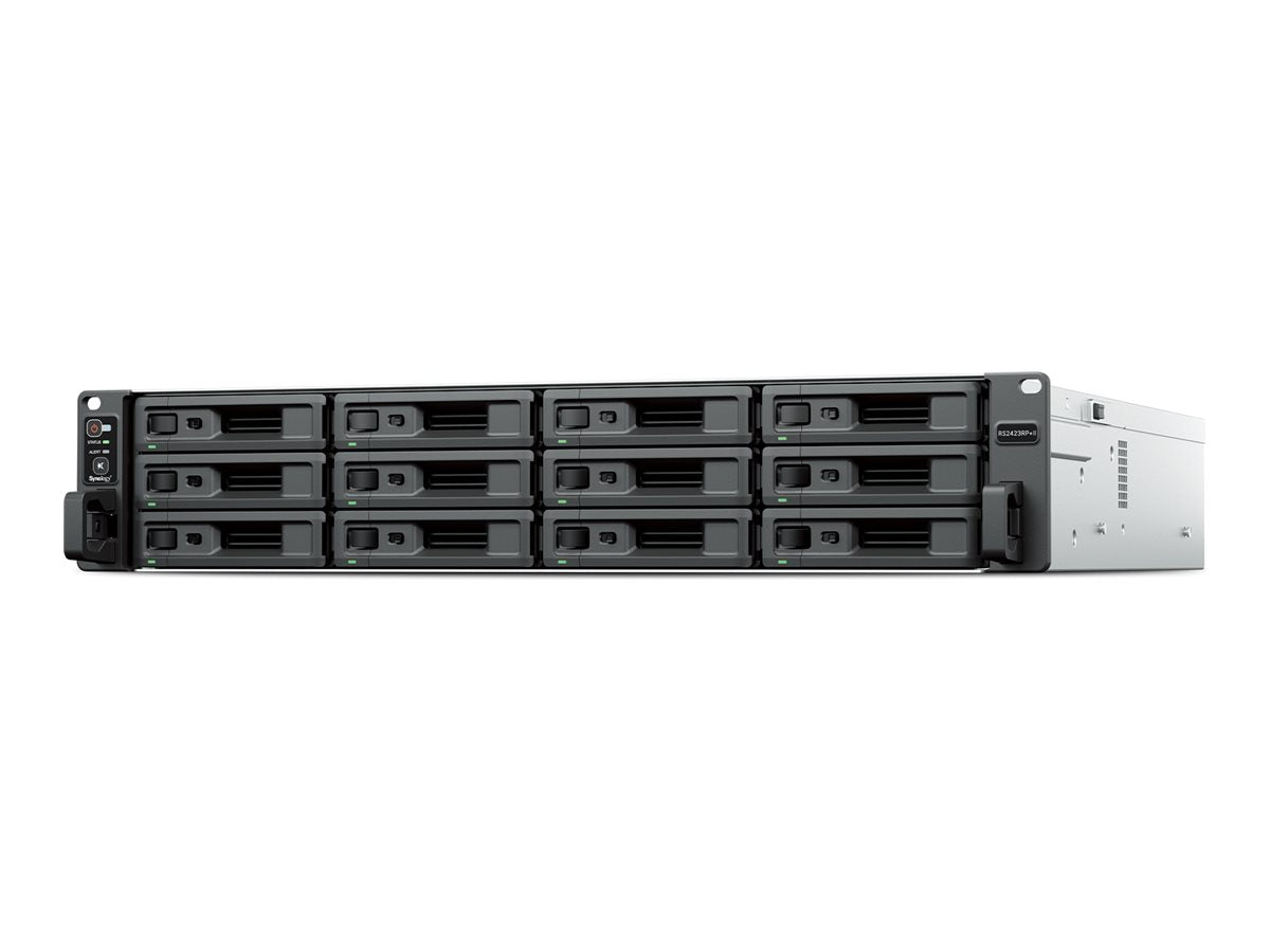 SYNOLOGY RS2423RP+II 12-BAY Rackstation AMD Ryzen Embedded V1780B 8Go RAM HDD/SSD Only