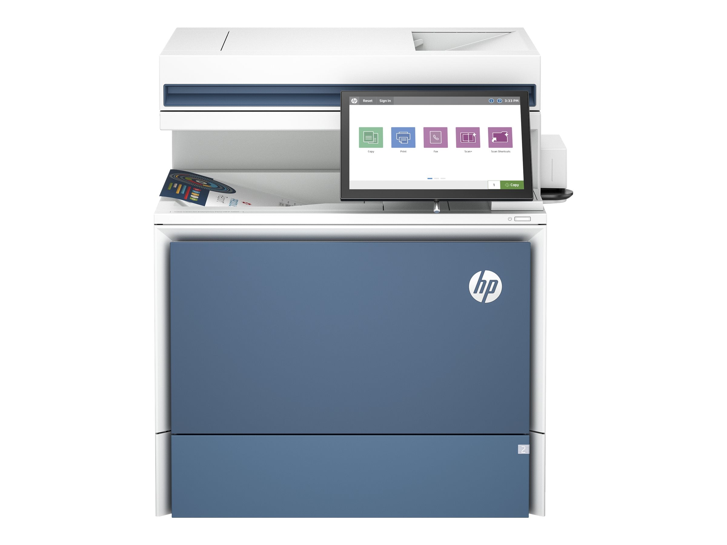 HP LaserJet Enterprise Flow MFP 5800zf MFP colour laser A4 43ppm Copy 43ppm Print 650sheets LAN imprimante laser multifonction