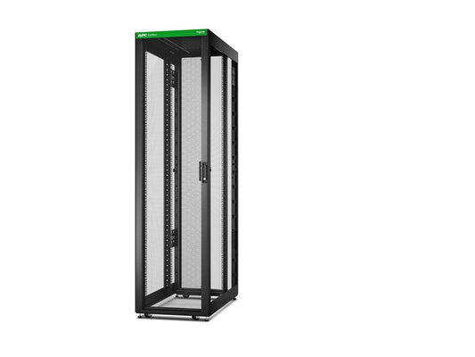 APC Easy Rack 48Ux600x1200 with Roof castors feet and 4Brackets No Side panels Bottom black