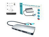 I-TEC USB-C Metal Nano Dock 2xHDMI 1xVGA 1xSD Cardreader 1xmicroSD Cardreader 1xGLAN 3xUSB 2.0 1xUSB 3.2 1xUSB-C3.2Data 1xUSB-C PD