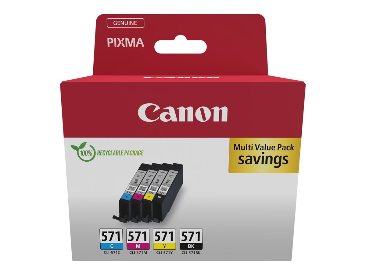 CANON CLI-571 Ink Cartridge C/M/Y/BK MULTI BL SEC