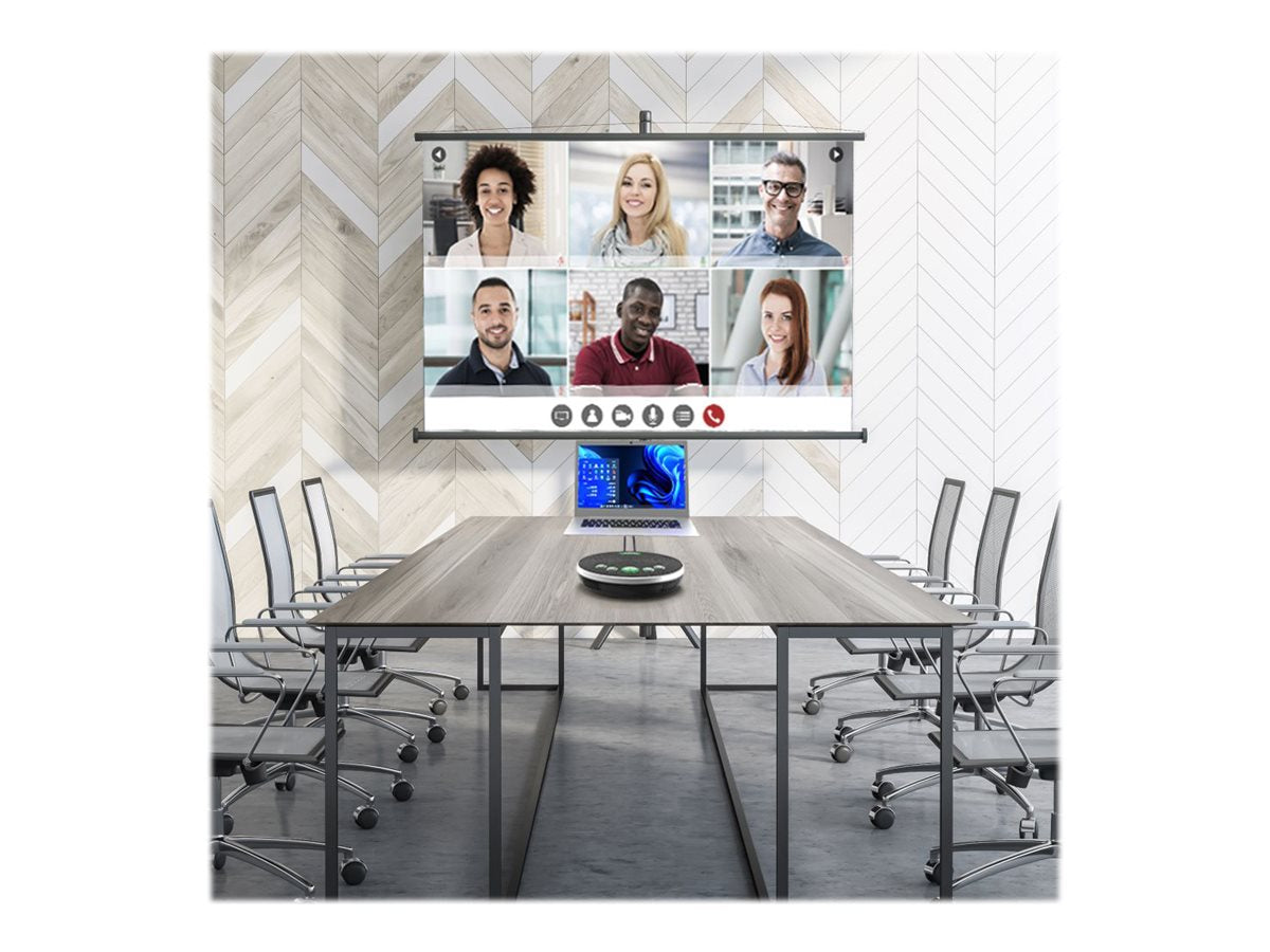 PORT DESIGNS USB Conference Speakerphone Conference Microphone + Speaker Suitable For Small & Medium Sized Rooms Up To 10 People