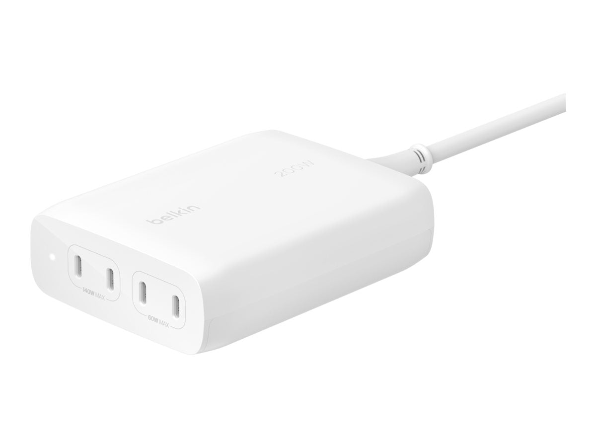 BELKIN BOOSTCHARGE PRO 4-Port USB-C GaN Charger 200w