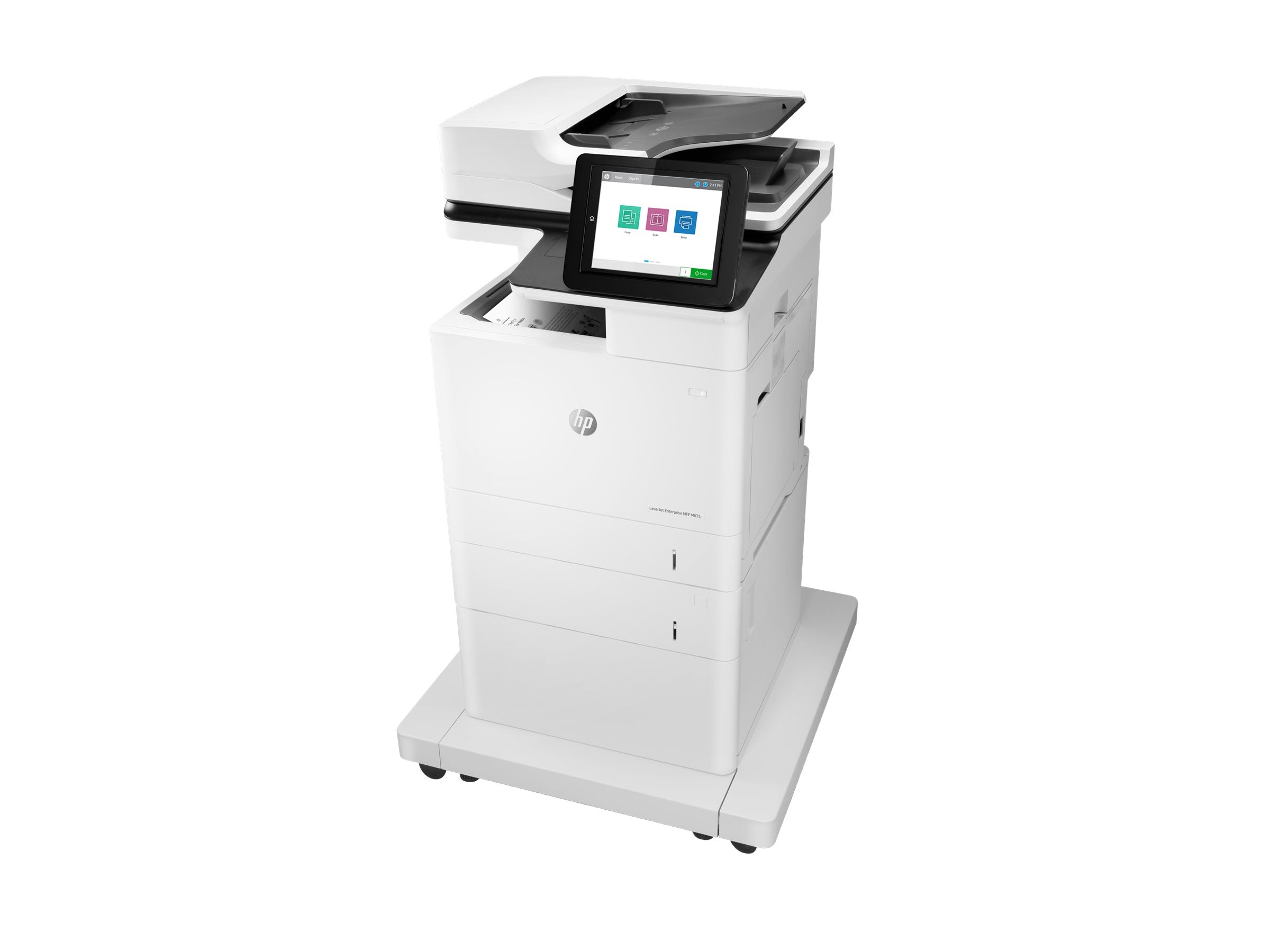HP LaserJet Enterprise MFP M635fht MFP Mono laser 216x864mm A4 61ppm Copy 61ppm Print 1200sheets USB LAN
