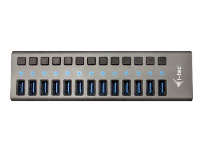 I-TEC USB 3.0 Charging HUB 13port port with external power adapter 60W 13xUSB charging port forTablets Notebooks Ultrabooks PC
