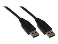 MCL Cordon USB 3.0 type A male / male - 2m Noir(P)