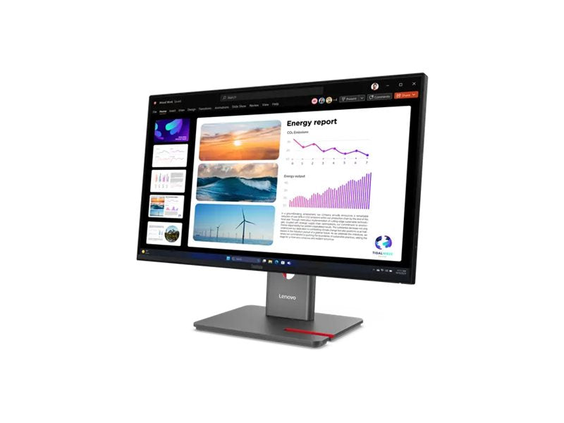LENOVO ThinkVision P24Q-40 LED Écran 24p 2560x1440 QHD 120Hz IPS 300cd/m2 1500:1 HDR10 4ms HDMI DisplayPort DaisyChain
