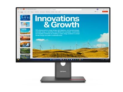 LENOVO ThinkVision P24QD-40 LED Écran 24p 2560x1440 QHD 120Hz IPS DisplayHDR HDMI DisplayPort USB-C Dock 140W DaisyChain