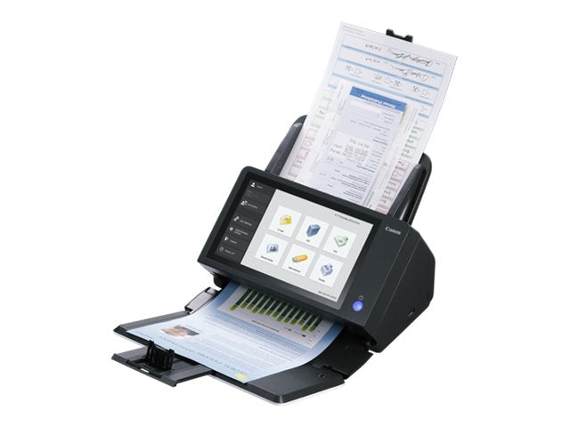 CANON ScanFront 400 Document scanner CMOS/CIS Duplex 216x3048mm 600x600dpi 45ppm ADF 60sheets 6000scans/d USB 2.0 LAN