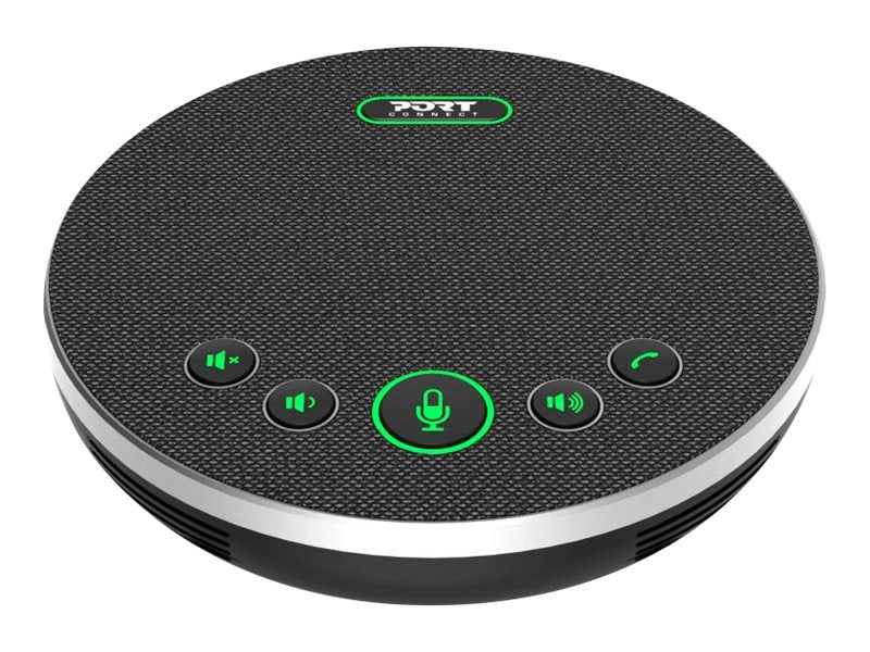 PORT DESIGNS USB Conference Speakerphone Conference Microphone + Speaker Suitable For Small & Medium Sized Rooms Up To 10 People