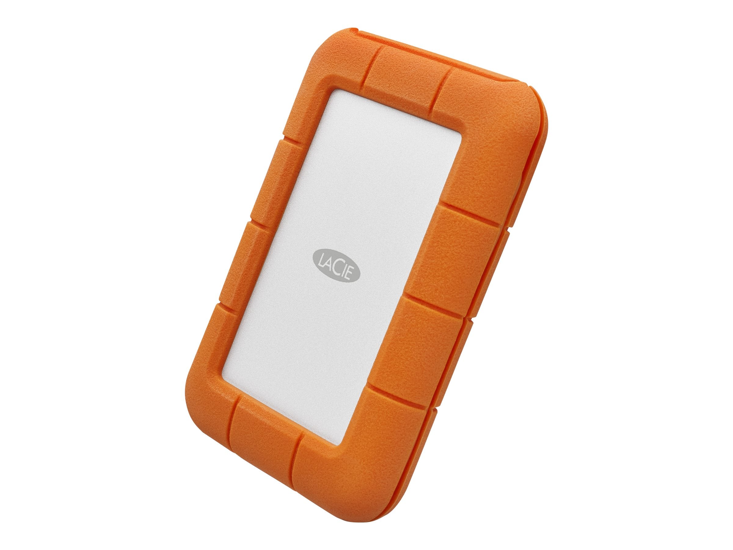 LACIE RUGGED 1To USB-C USB3.0 rÃ©sistant aux chutes. compressements et Ã  la pluie. utilisation tout terrain. orange