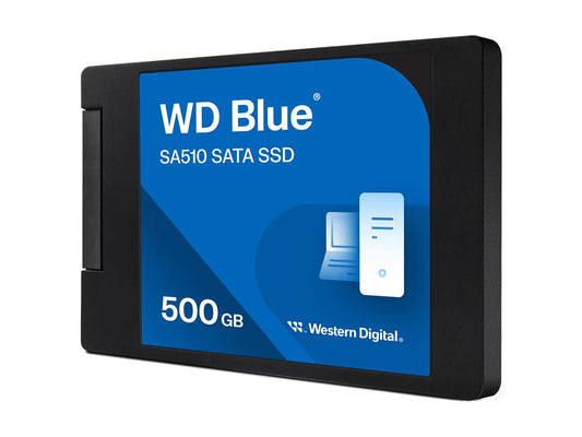 WD Blue SA510 SSD 500Go SATA III 6Gb/s cased 2.5p 7mm internal single-packed POWERED BY SANDISK