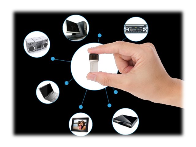 TRANSCEND 128Go ClÃ© USB3.1 Gen 1- On TheGo - Type A et C - ArgentÃ©e