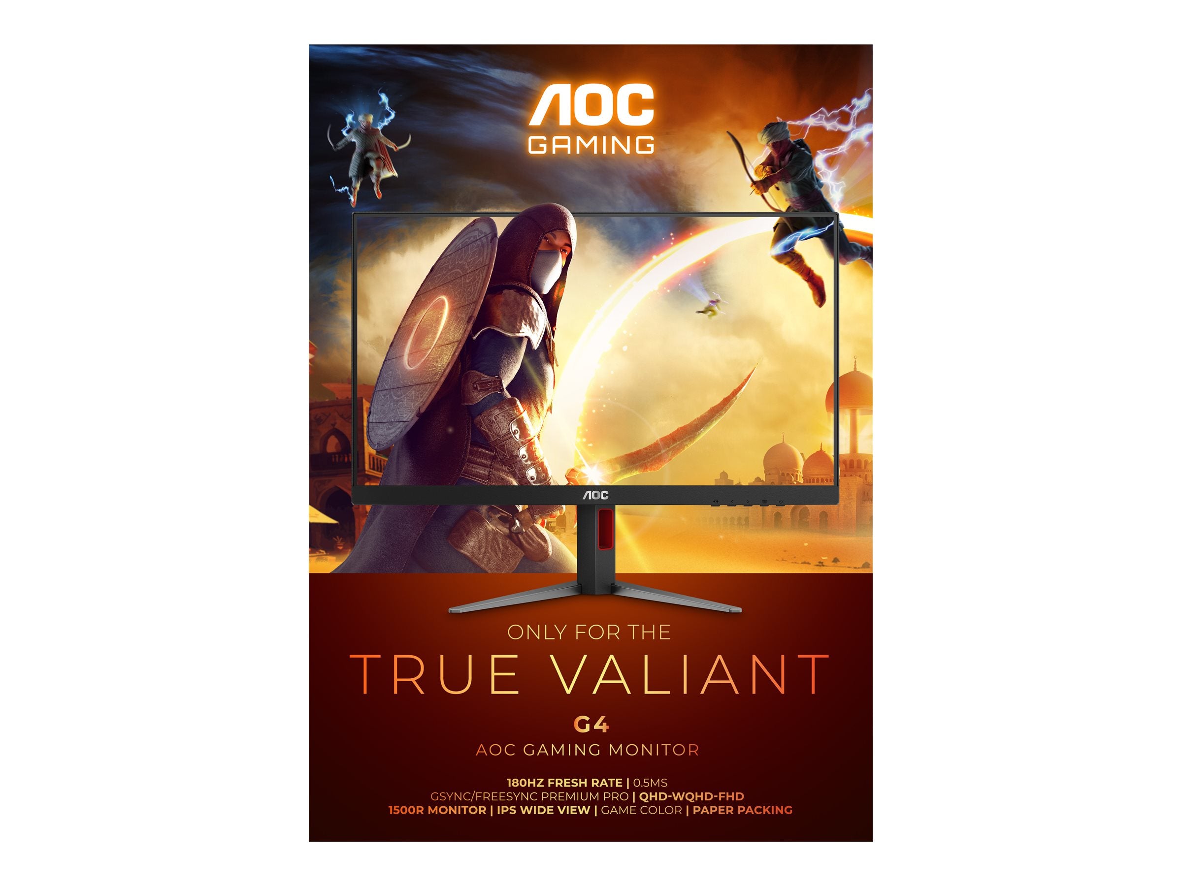AOC CQ32G4VE 31.5p Curved 2560x1440 0.5ms HDMI DP Black/Grey