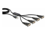LINDY USB to 4 Port Serial Converter