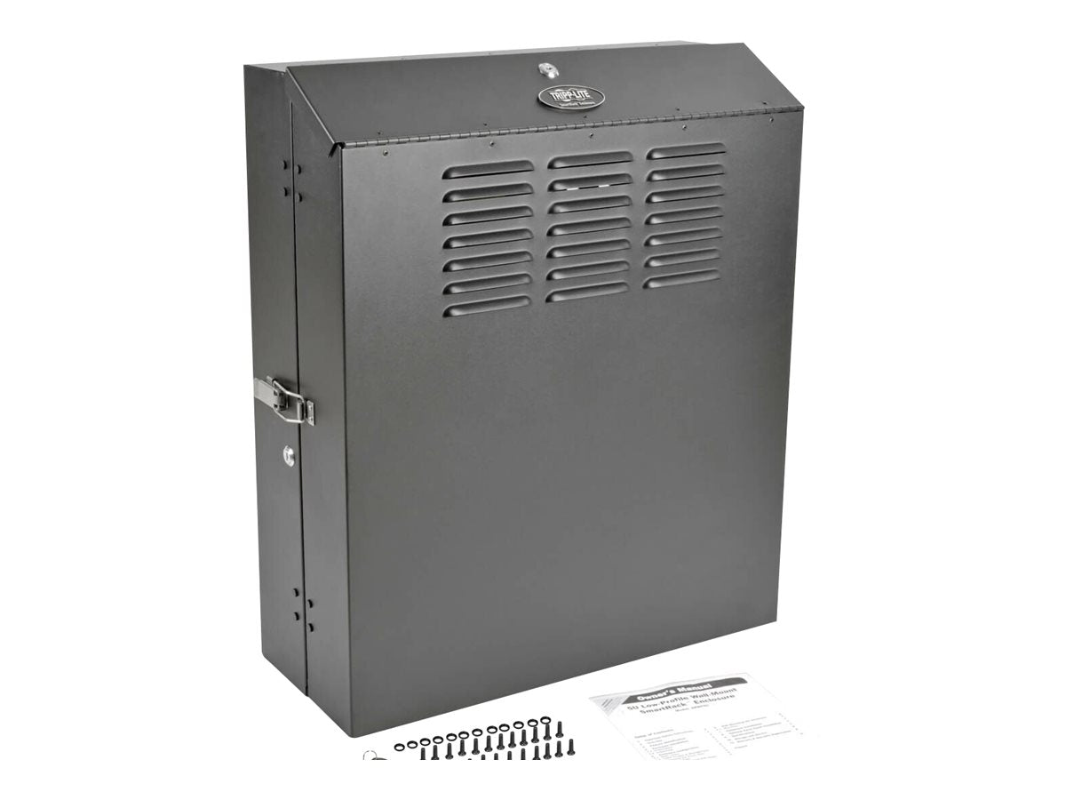 EATON TRIPPLITE 4U Wall Mount Low Profile Secure Rack Enclosure Cabinet Vertical Rack cabinet wall mountable Black 4U 19