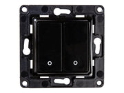 SHELLY Wall Switch 2 Black 2-Button Relay Wall Switch