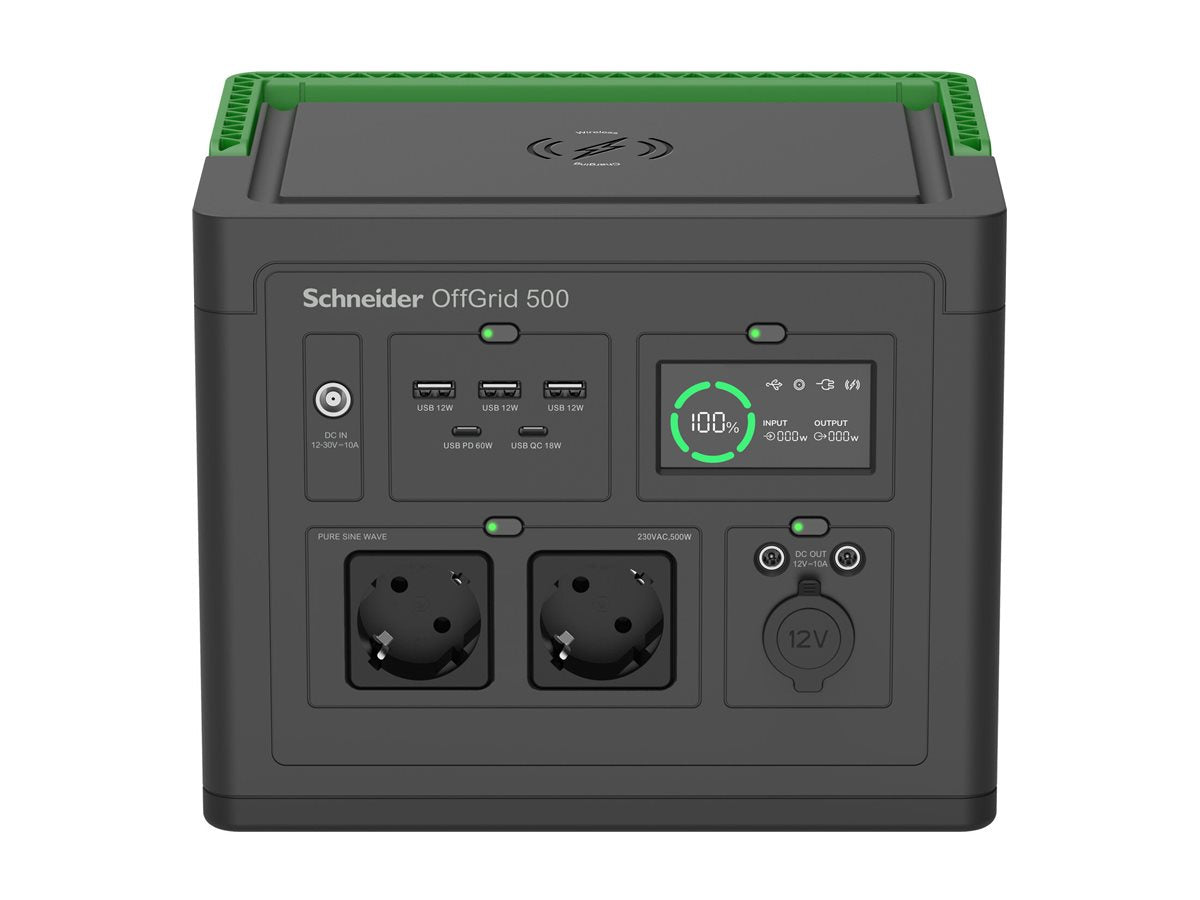 APC Schneider OffGrid Portable Power Station 500 517Wh Lithium-ion 2 Schuko Sinewave