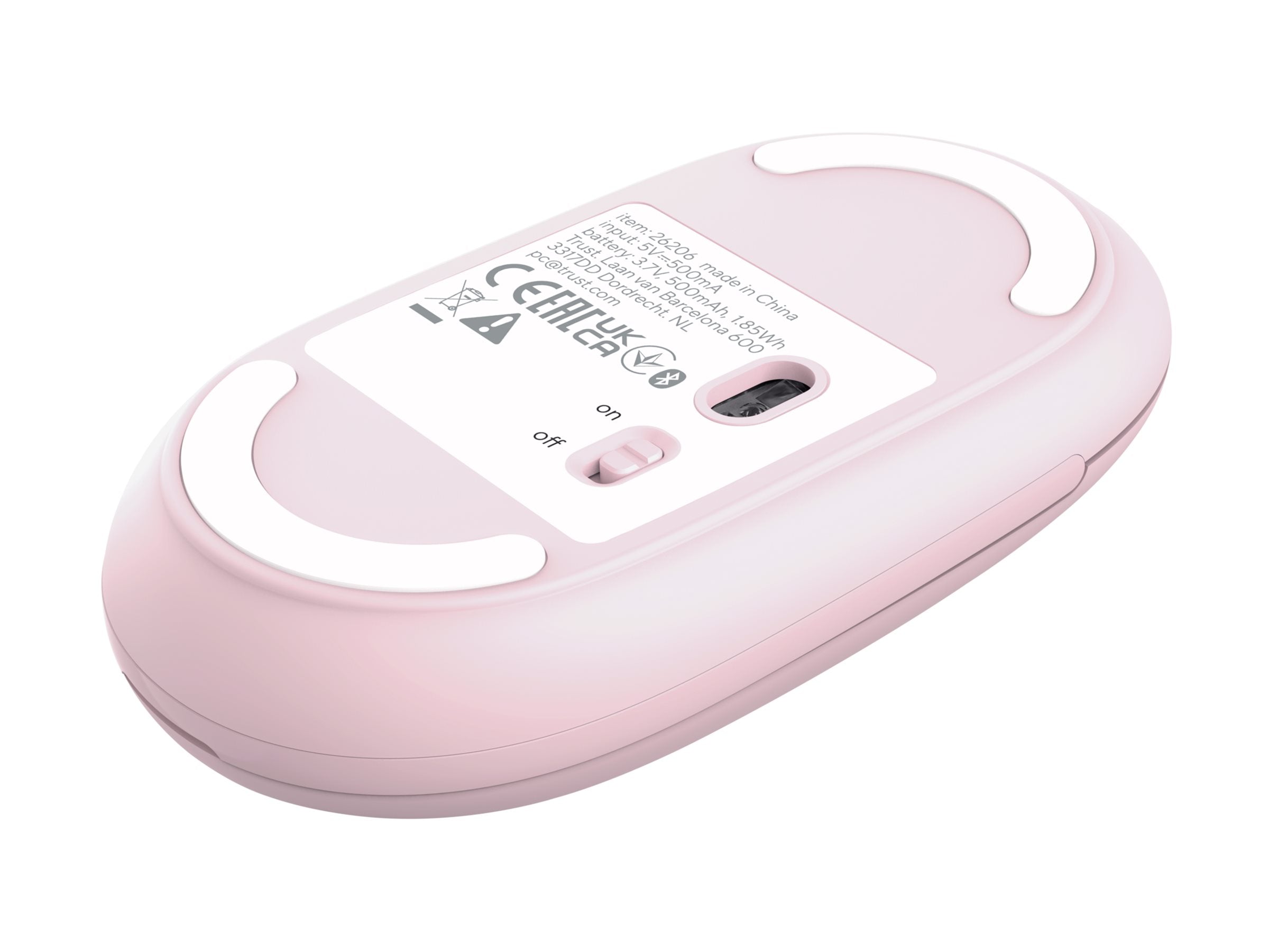 TRUST Souris sans fil SERON hyperscroll multi-connexion rechargeable rose