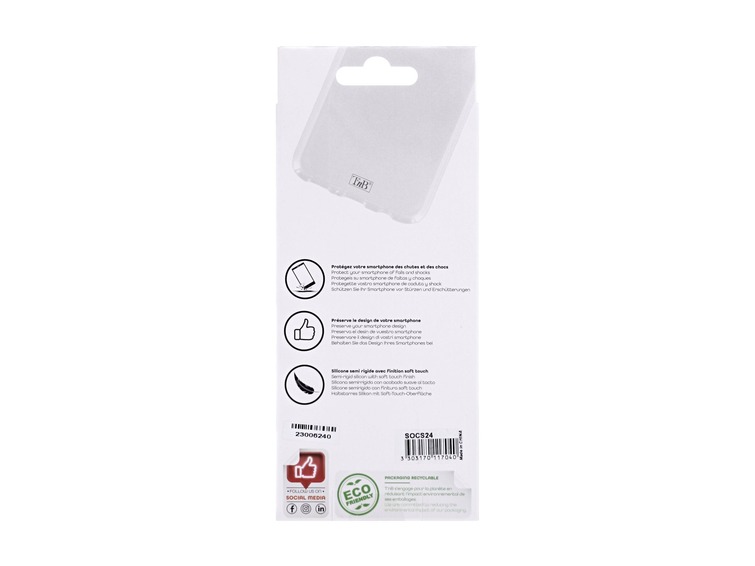 TNB Coque silicone pour Samsung S24 - transparent