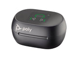 HP Poly Voyager Free 60+ UC Carbon Black Earbuds +BT700 USB-C Adapter +Touchscreen Charge Case