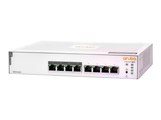 HPE Networking Instant On 1830 8G 4p Class4 PoE 65W Switch Commutateur intelligent 4 x 10/100/1000 + 4 x 10/100/1000 PoE+