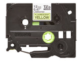 BROTHER P-TOUCH TZE-C31 noir sur neonjaune  12mm