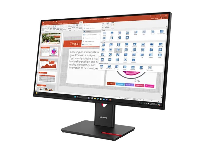 LENOVO ThinkVision T27-40 LED Écran 27p 1920x1080 Full HD (1080p) 120Hz IPS 300cd/m2 1500:1 4ms HDMI VGA DisplayPort 3y