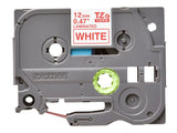 BROTHER P-TOUCH TZE-232 rouge sur blanc 12mm