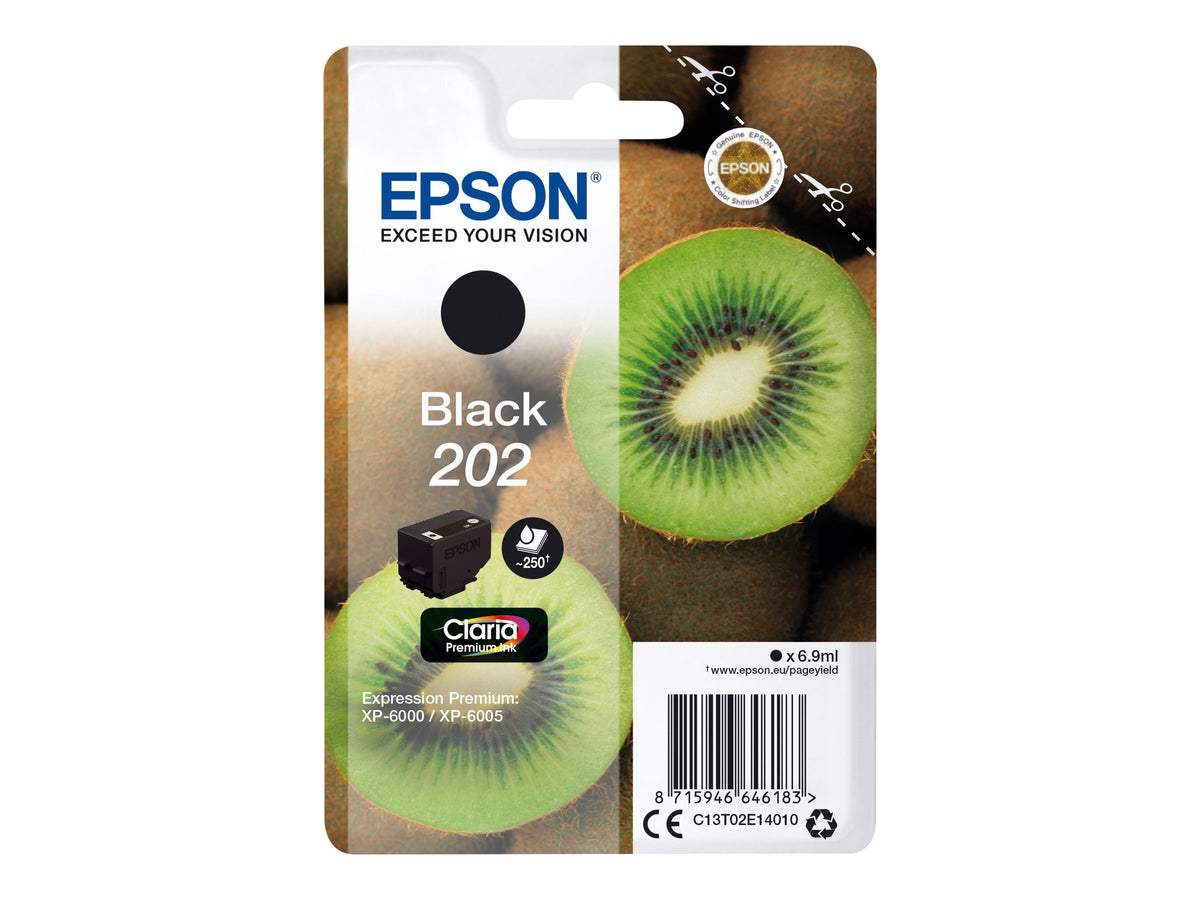 EPSON 4LB Singlepack Black 202 Kiwi Clara Premium Ink