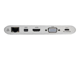 EATON TRIPPLITE USB-C Dock Dual Display 4K HDMI/mDP VGA USB 3.2 Gen 1 USB-A/C Hub GbE Memory Card 100W PD Charging