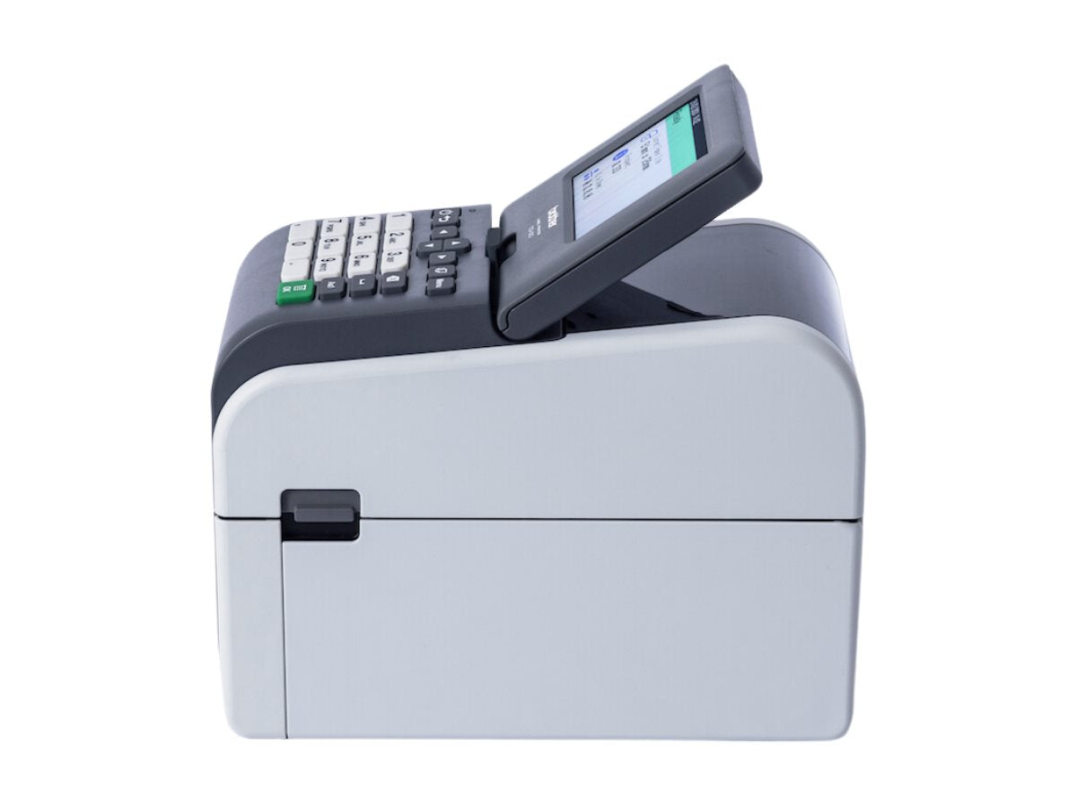 BROTHER 2p label printer USB connection 203dpi Ethernet Possible battery LCD screen Bluetooth Wi-Fi touch screen