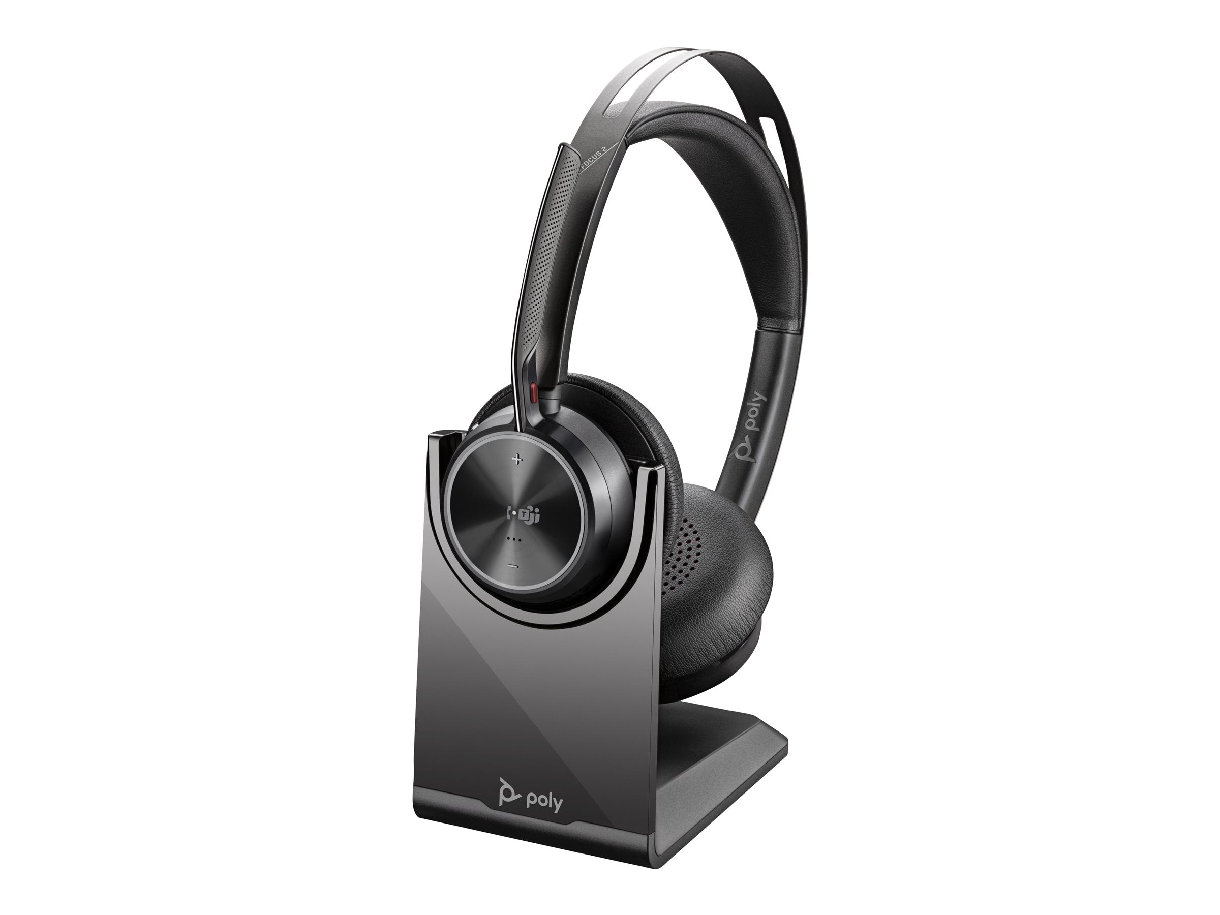 HP Poly Voyager Focus 2 Microsoft Teams Certified USB-C Bluetooth Headset +USB-C/A Adapter + Charging Stand No localization