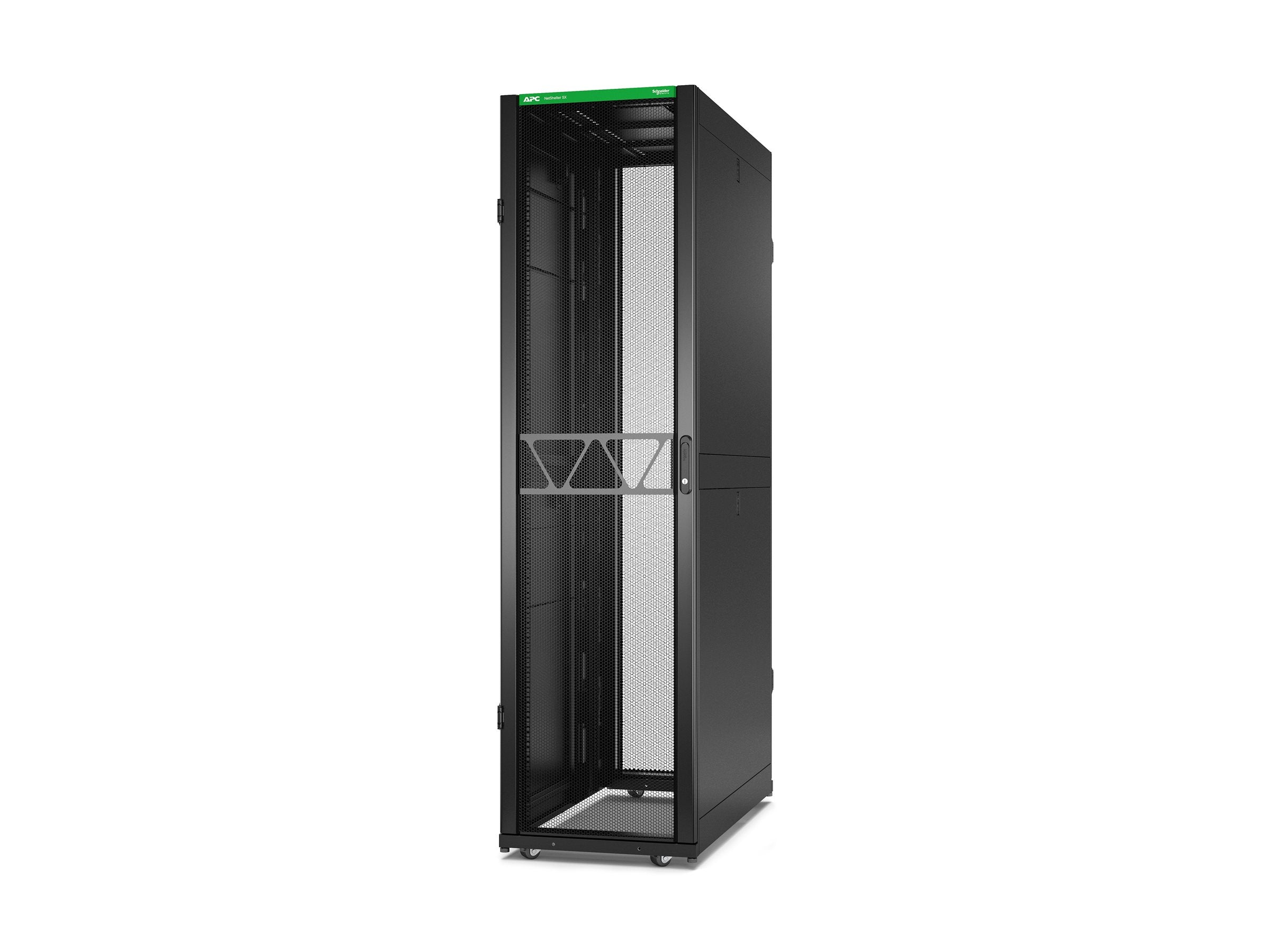 APC NetShelter SX Gen 2 Rack cabinet 2258H x 600W x 1200D mm with Sides floor-standing Black 48U 19 TAA Compliant