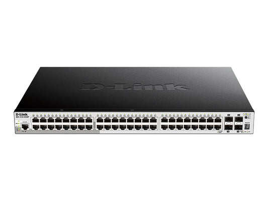 D-LINK 52-Port Smart Managed PoE+ Gigabit Stack Switch 4x 10G dlink green 3.0 48x 10/100/1000Mbit/s TP RJ-45 PoE Port 802.3at