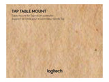 LOGITECH Tap Table Mount Video conferencing controller mounting kit for Room Solution Base Bundle Huddle Large Tap