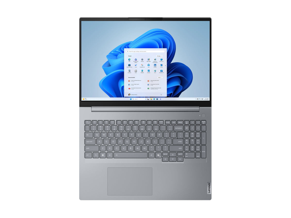 LENOVO ThinkBook 16 G8 IAL Intel Core Ultra 7 255H 16p WUXGA 16Go 512Go SSD M.2 2242 PCIe Intel Arc 140T GPU W11P 1YR Premier NBD