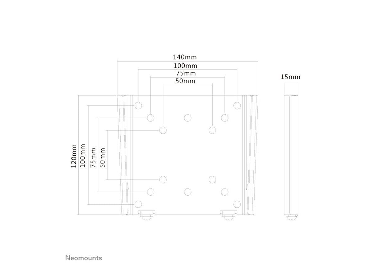 NEOMOUNTS FPMA-W25 Support pour écran mural 10-30p - ultra-plat