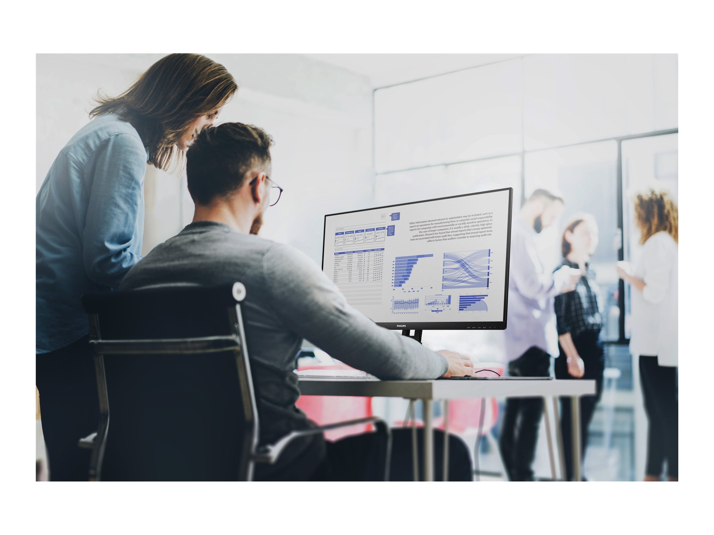 PHILIPS 275S9JML/00 Ã‰cran LED - 27" - 2560 x 1440 QHD @ 75 Hz - VA - 300 cd/mÂ² - 4000:1 - 4 ms - HDMI, DP, Haut- parleurs , HAS