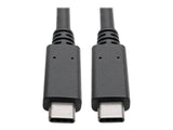 EATON TRIPPLITE USB-C Cable M/M - USB 3.1 Gen 2 10Gbps 5A Rating Thunderbolt 3 Compatible 3ft. 0.91m