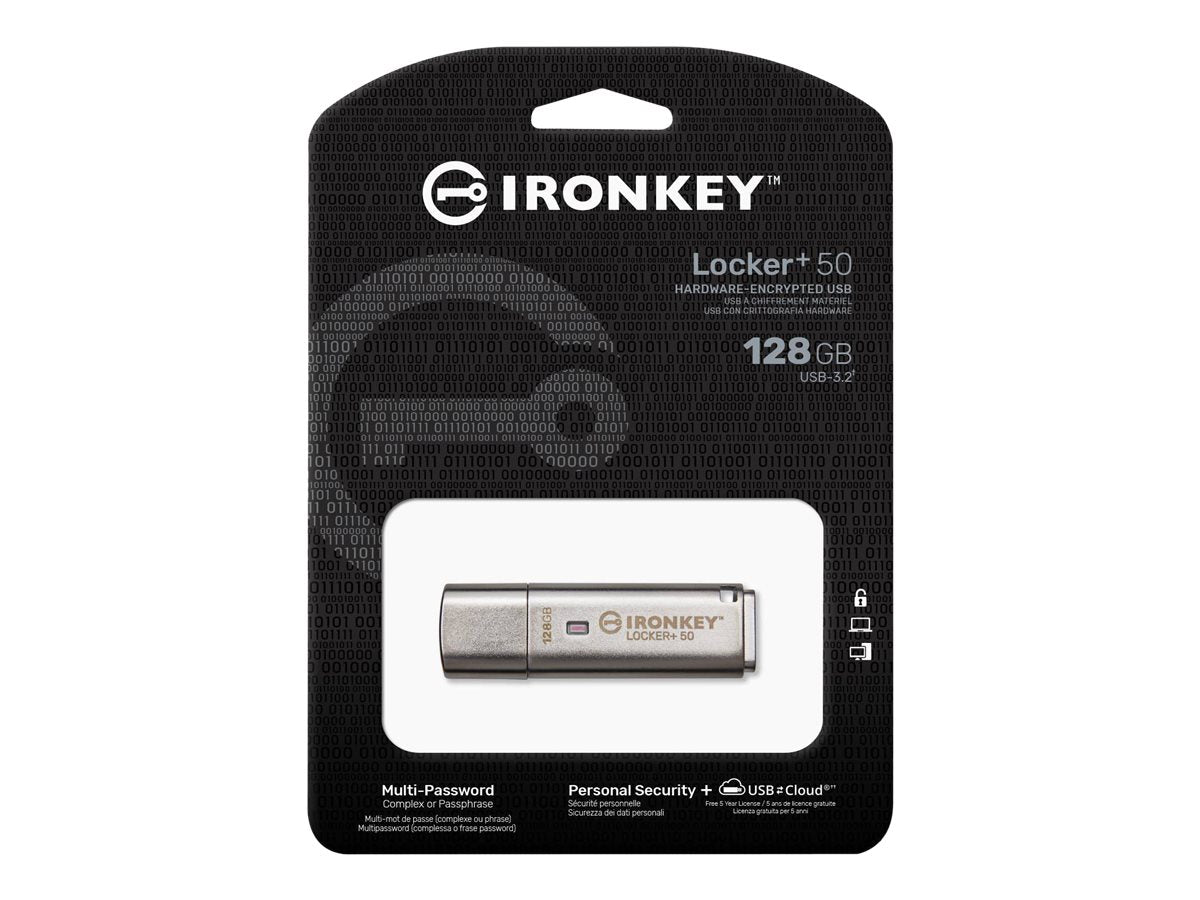 KINGSTON 128Go IKLP50 AES USB w/256bit Encryption