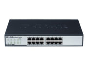 D-LINK SWITCH 16 PORTS 10/100/1000 MBPS RACKABLE - NON MANAGEABLE