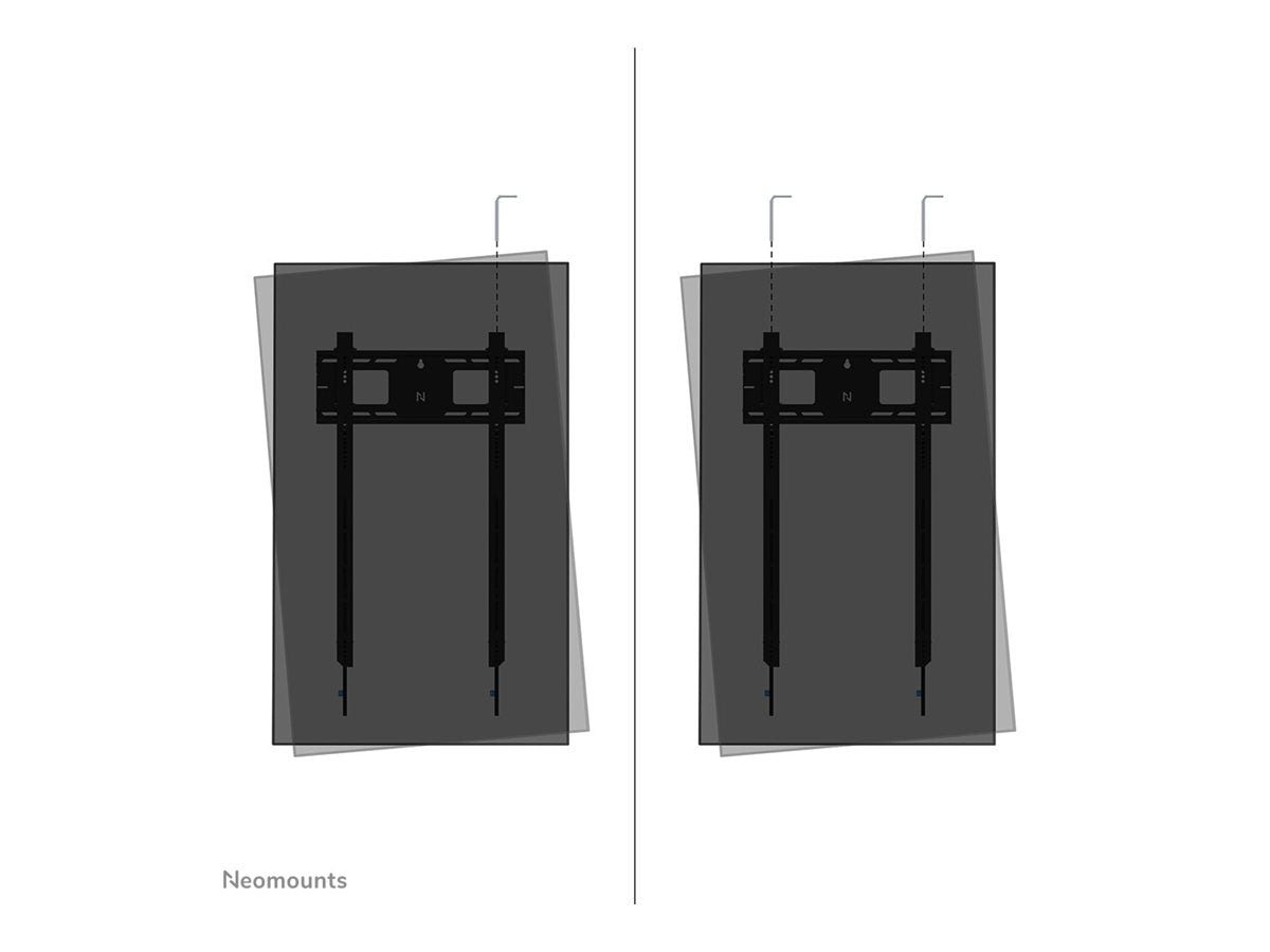 NEOMOUNTS WL30-750BL18P Support mural fixe pour écran 50-98p- robuste - verrouillable - portrait - installation rapide - TÌV