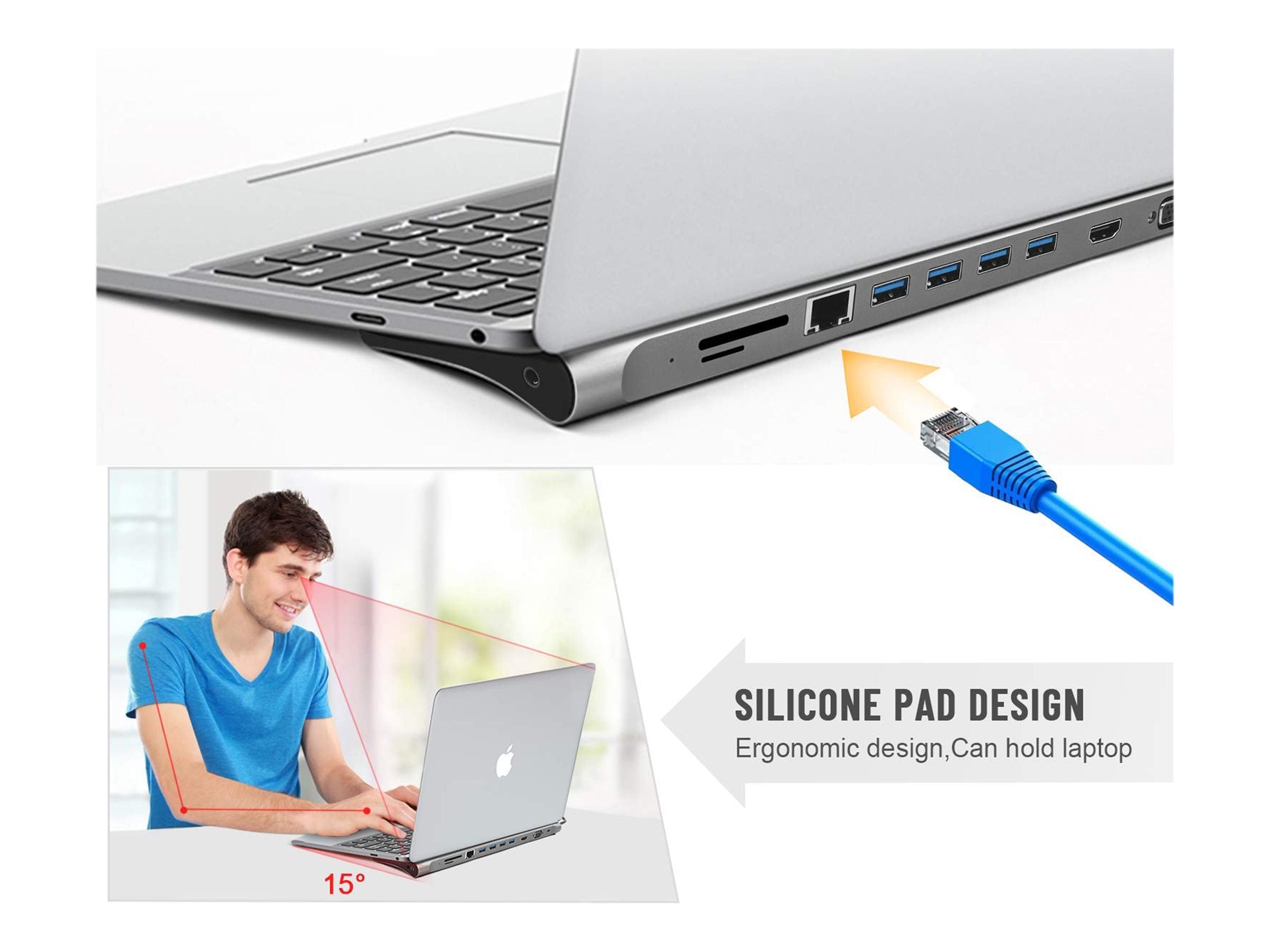 TNB 11in1 USB-C Type C Dock With This USB-C Hub Easily Connect All USB-A Compatible Devices To A Device An HDMI Cable