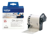 BROTHER DK22113 Ruban continu film Noir -Transparent - largeur 62 mm